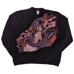 APARI x Trash Taste Anime Woven Crewneck Sweatshirt Sweater Black XXL 2XL